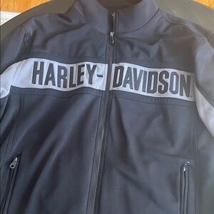 Harley-Davidson Men's Black and Gray Performance Jacket